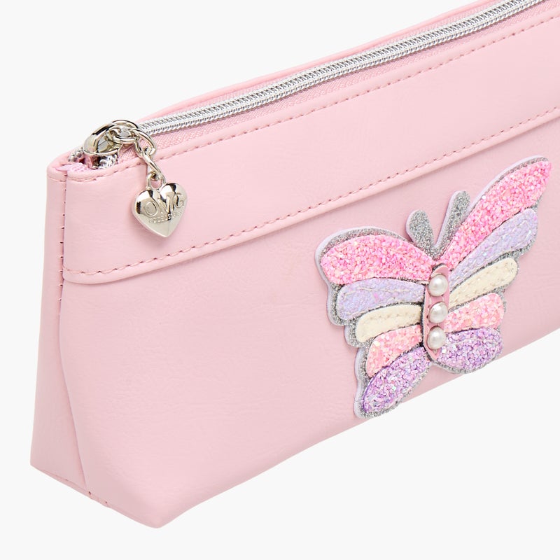 OMG Pouch - Butterfly-1 Cnmprt (Pvc) Pink \ 21.59X5.08X9.525 - Image 4